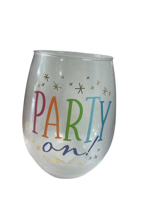 Party On Wine Glass