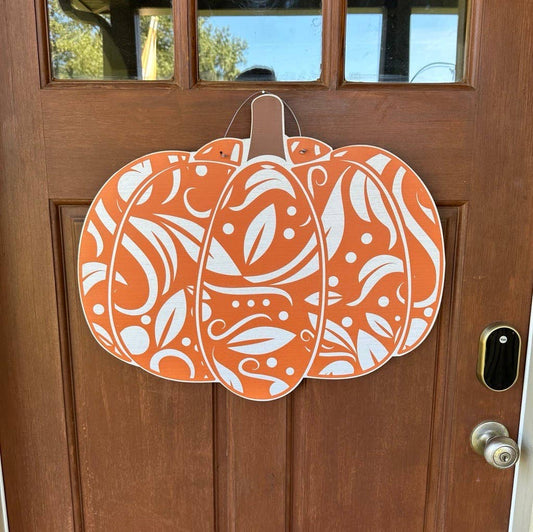 Pumpkin Door Hanger