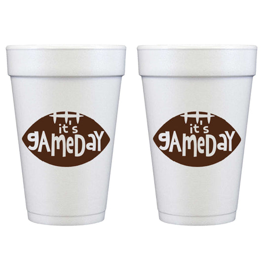 Football Foam Cup 10 Ct {It's Gameday}