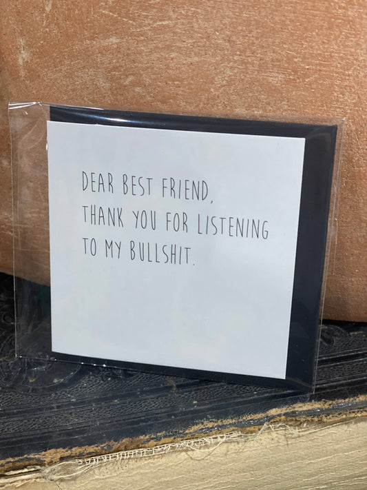 Dear Best Friend Mini Card