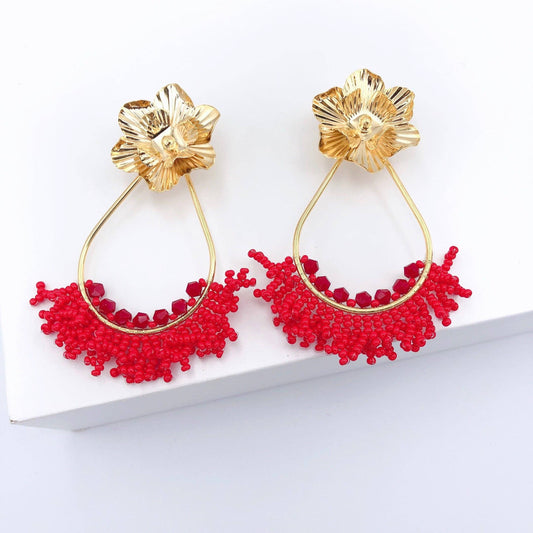 Jasmine Red Earrings